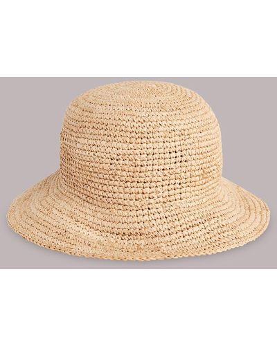 Whistles Straw Bucket Hat - Natural