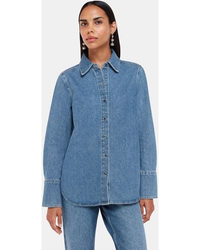 Whistles Ultimate Denim Shirt - Blue