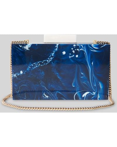 Whistles Eleanor Resin Clutch - Blue