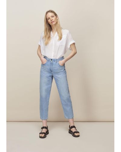 Whistles Stretch Elastic Waist Jean - Natural