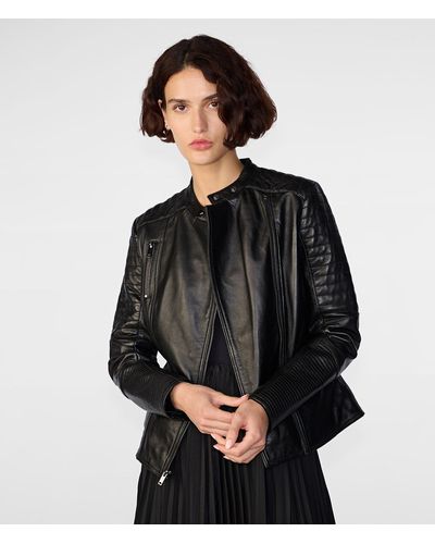 Wilsons Leather Hadley Quilted Leather Jacket - Black