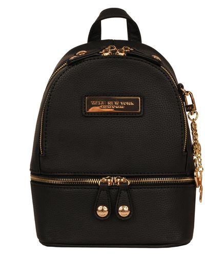 Wilsons Leather Marc New York Mini Zip Around Faux-leather Backpack - Black