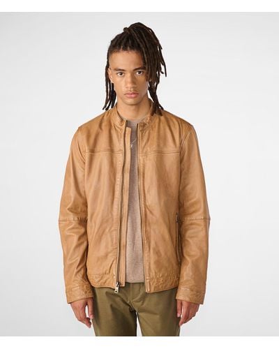 Wilsons Leather Justin Genuine Leather Jacket - Natural