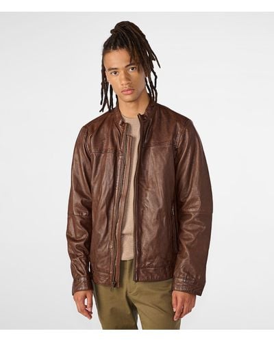 Wilsons Leather Justin Genuine Leather Jacket - Brown