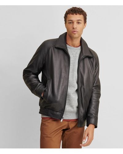 Wilsons Leather Thinsulate Lined Leather Bomber - Black