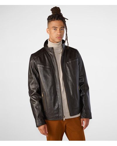 Wilsons Leather Sean Vintage Leather Jacket - Brown