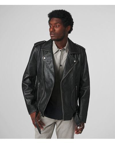 Wilsons Leather Rhodes Vintage Jacket - Black