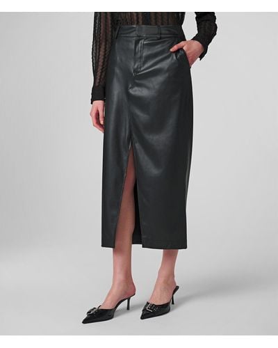Wilsons Leather Faux Leather Skirt - Black