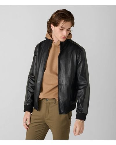 Wilsons Leather Thomas Bomber Leather Jacket - Black