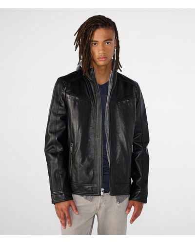 Wilsons Leather Sean Vintage Leather Jacket - Black