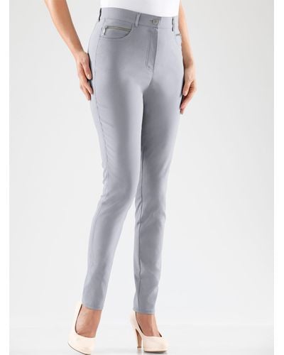 Stehmann Comfort line Stretch-Hose mit Zier-Taschen vorne - Grau