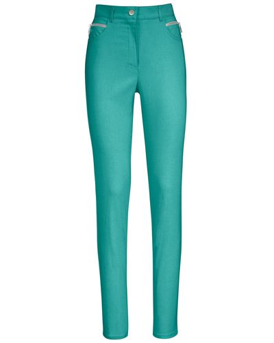 Stehmann Comfort line Stretch-Hose mit Zier-Taschen vorne - Grün