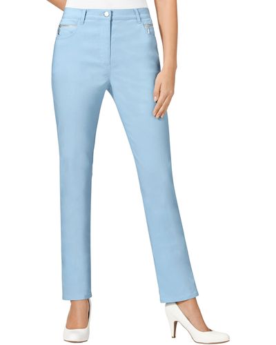 Stehmann Comfort line Stretch-Hose mit Zier-Taschen vorne - Blau