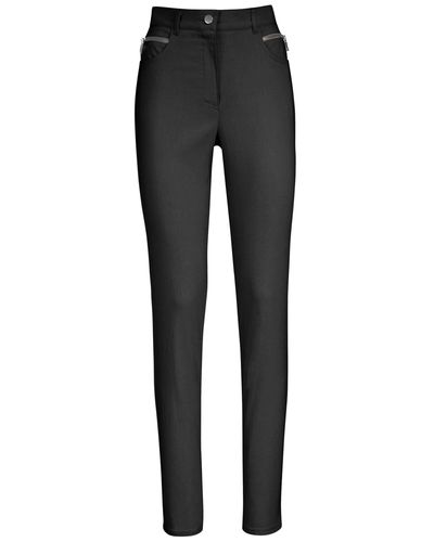 Stehmann Comfort line Stretch-Hose mit Zier-Taschen vorne - Schwarz