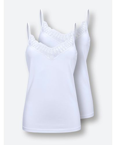 wäschepur Trägerhemd - Weiß