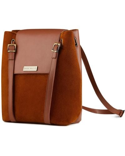 Maria Maleta Terracotta Backpack & Bag - Brown
