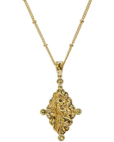 Aaria London Goddess Selena Necklace- Gold - Metallic