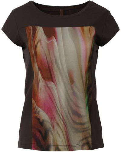 Conquista Abstract Elegance Tee - Brown