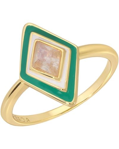 Leeada Jewelry Ty Ring - Green