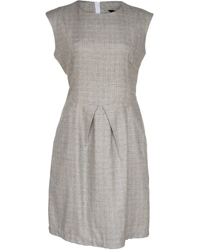 Le Réussi Italian Wool Sleeveless Dress - Grey