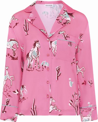 Wild Lovers Portia Pj Shirt - Pink