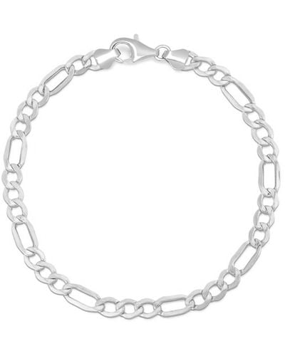 Nialaya S Sterling Figaro Bracelet - Metallic
