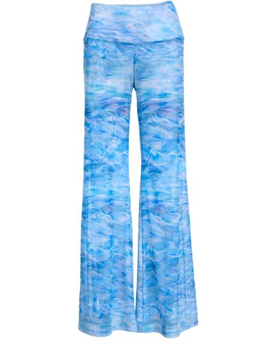 Ala von Auersperg Clio Mesh Trousers In Ocean Brush - Blue