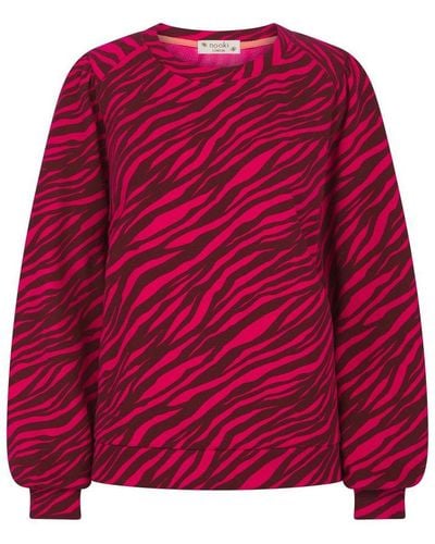Nooki Design Printed Zebra Piper Sweater-pink - Red