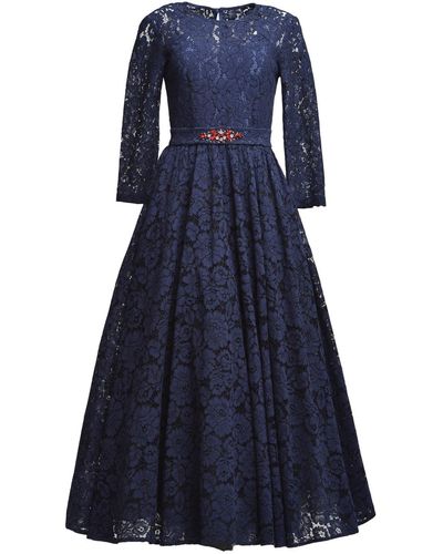 MATSOUR'I Lace Dress Viktoria - Blue