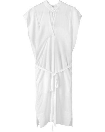 Voya Neptune Silk Dress - White