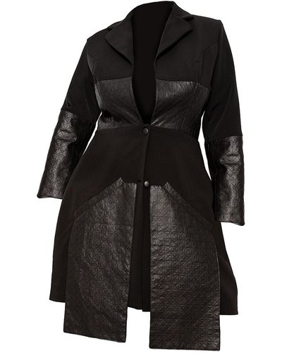 Maison Bogomil Oversized Jacket With Embroidered Details - Black