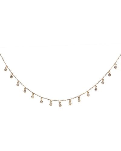 Trésor Organic Diamond Dangle Necklace In 18k Yellow - Metallic
