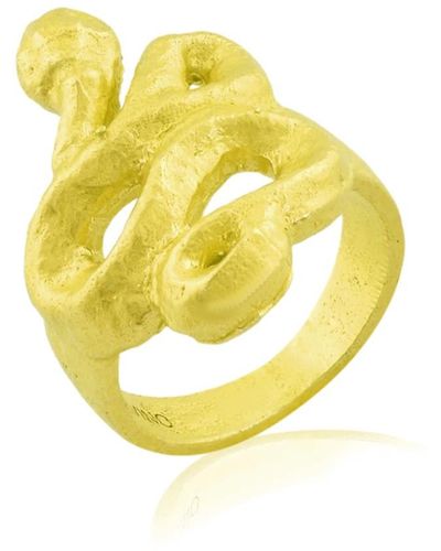 Arvino Cobra Snake Ring 14k Premium Plating - Metallic