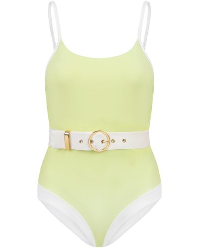 Always On Holiday Chloe One Piece In Melon - Yellow