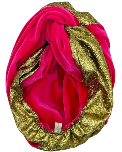 Julia Clancey Hot Pink Snazzy Reversible Turban - Multicolor