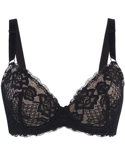 Black lace super push-up bra with detachable decorative straps Mediolano  Julia 19167 buy at best prices with international delivery in the catalog  of the online store of lingerie