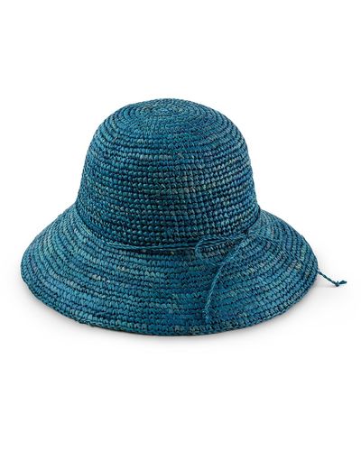 Justine Hats Raffia Straw Hat - Blue