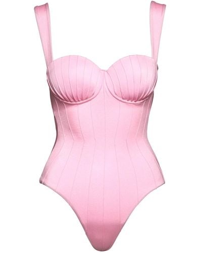 Noire Swimwear Pink Coquillage Balconette One Piece