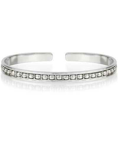 Charlotte's Web Jewellery Maharani Silver Open Bracelet - Metallic