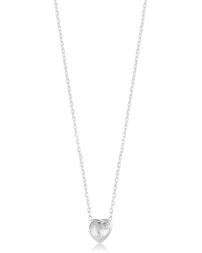 SHYMI Mini Bezel Solitaire Necklace - Metallic