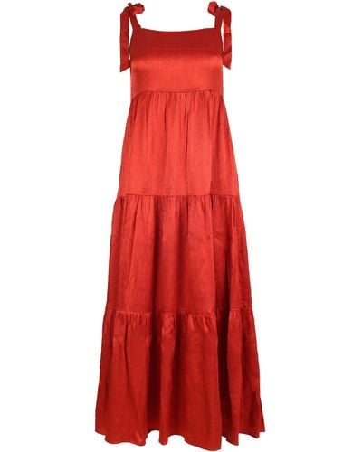 Traffic People Breathless Lily Dress - Red