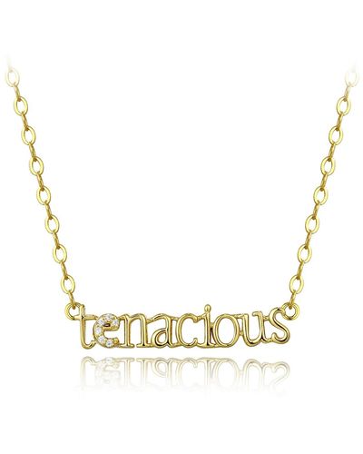 KATHRYN New York Tenacious Gets The Job Done Necklace - Metallic