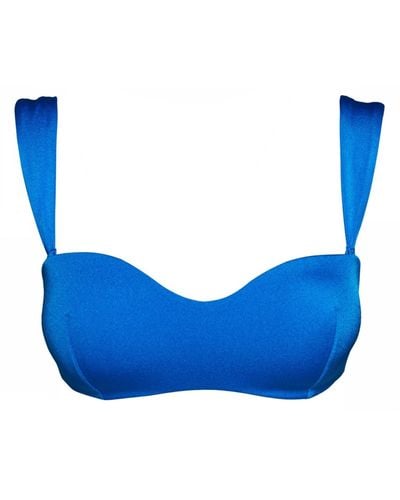 Noire Swimwear Sapphire Bandeau Top - Blue