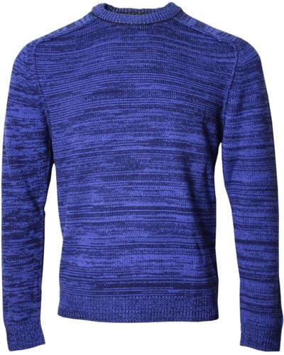 lords of harlech Crosby Crewneck Jumper In - Blue
