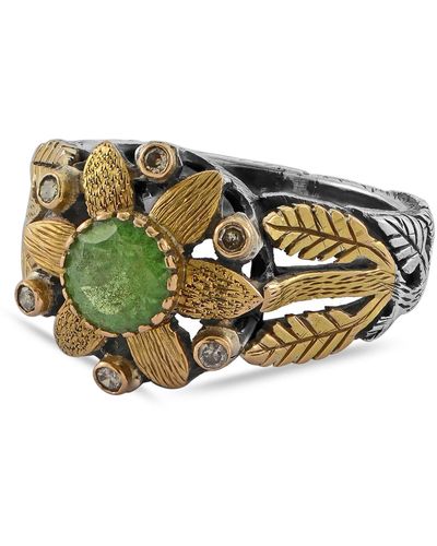 Emma Chapman Jewels Tsarina Tsavorite Diamond Ring - Green