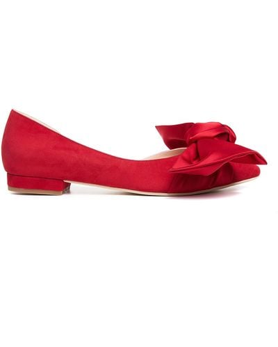 Ginissima Samantha Ballerinas With Bow - Red