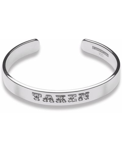 CarterGore Medium Width Taken Bangle - Metallic