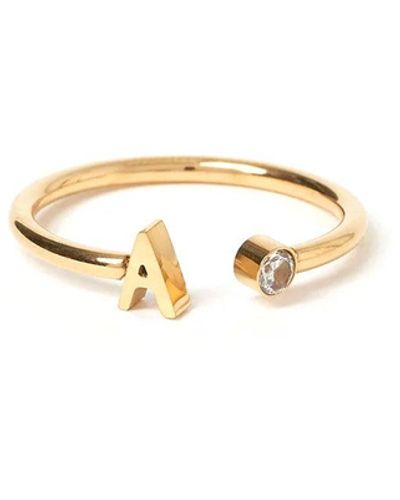 ARMS OF EVE Initial Ring - Metallic