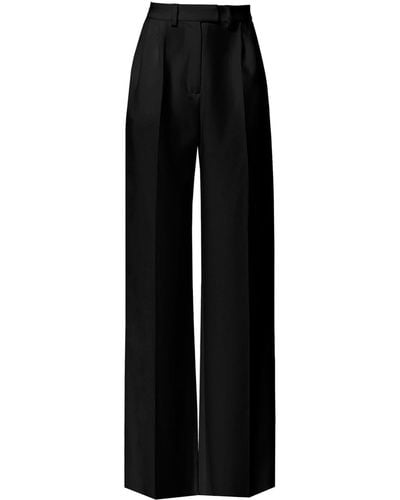 Angelika Jozefczyk Sanremo High-rise Wide-leg Suit Trousers - Black