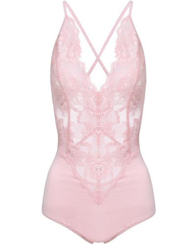 Oh!Zuza Lace Intimate Bodysuit - Pink